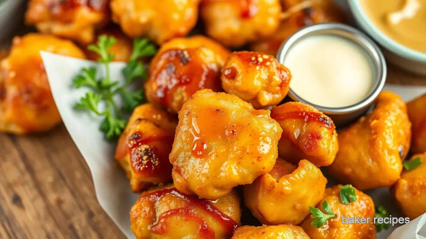 4oz Honey Garlic Glazed Chicken Bites