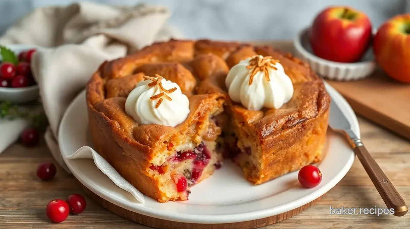 Apple Cranberry Delight Pie