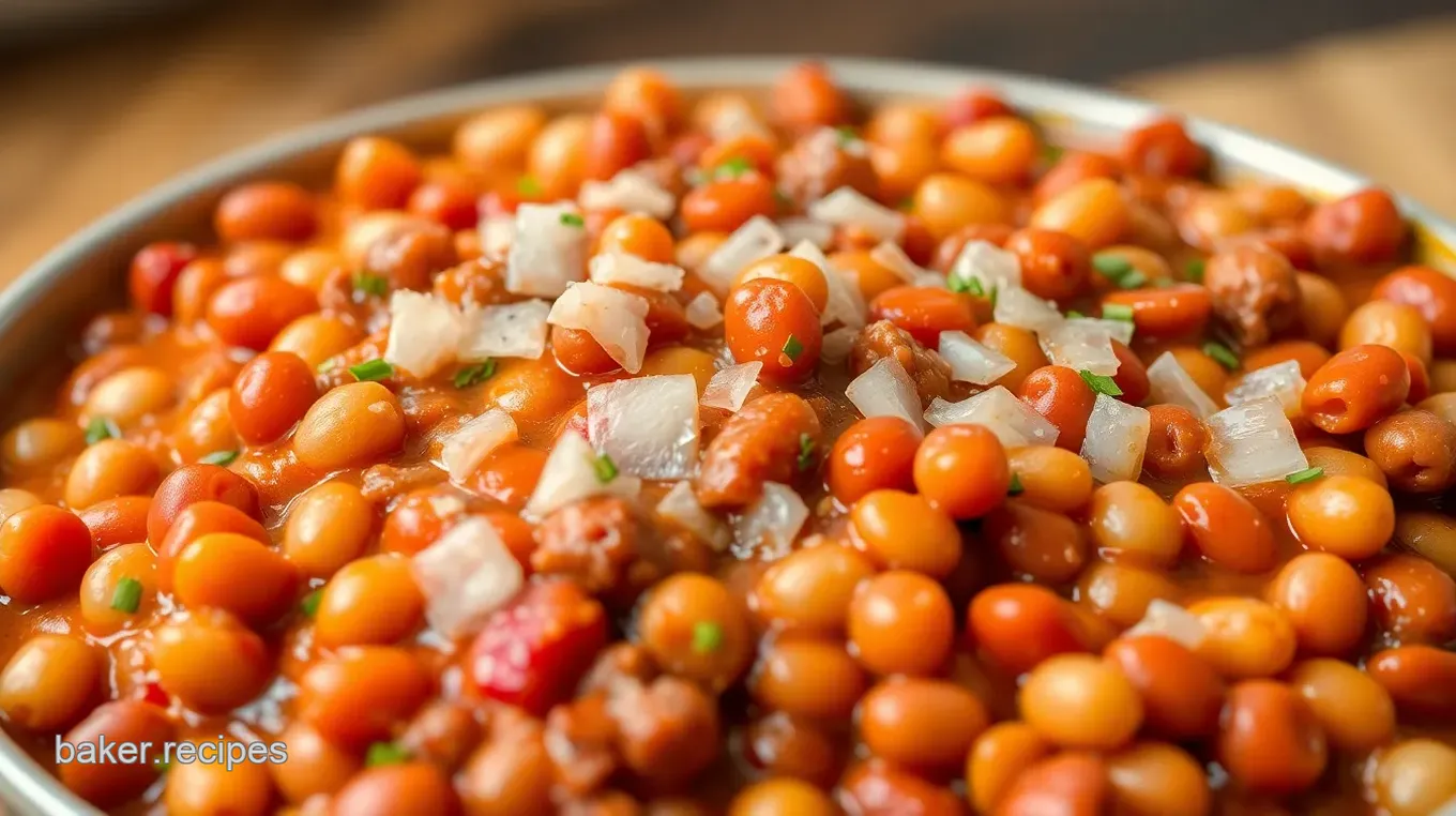 Hearty Baked Beans with Ground Beef