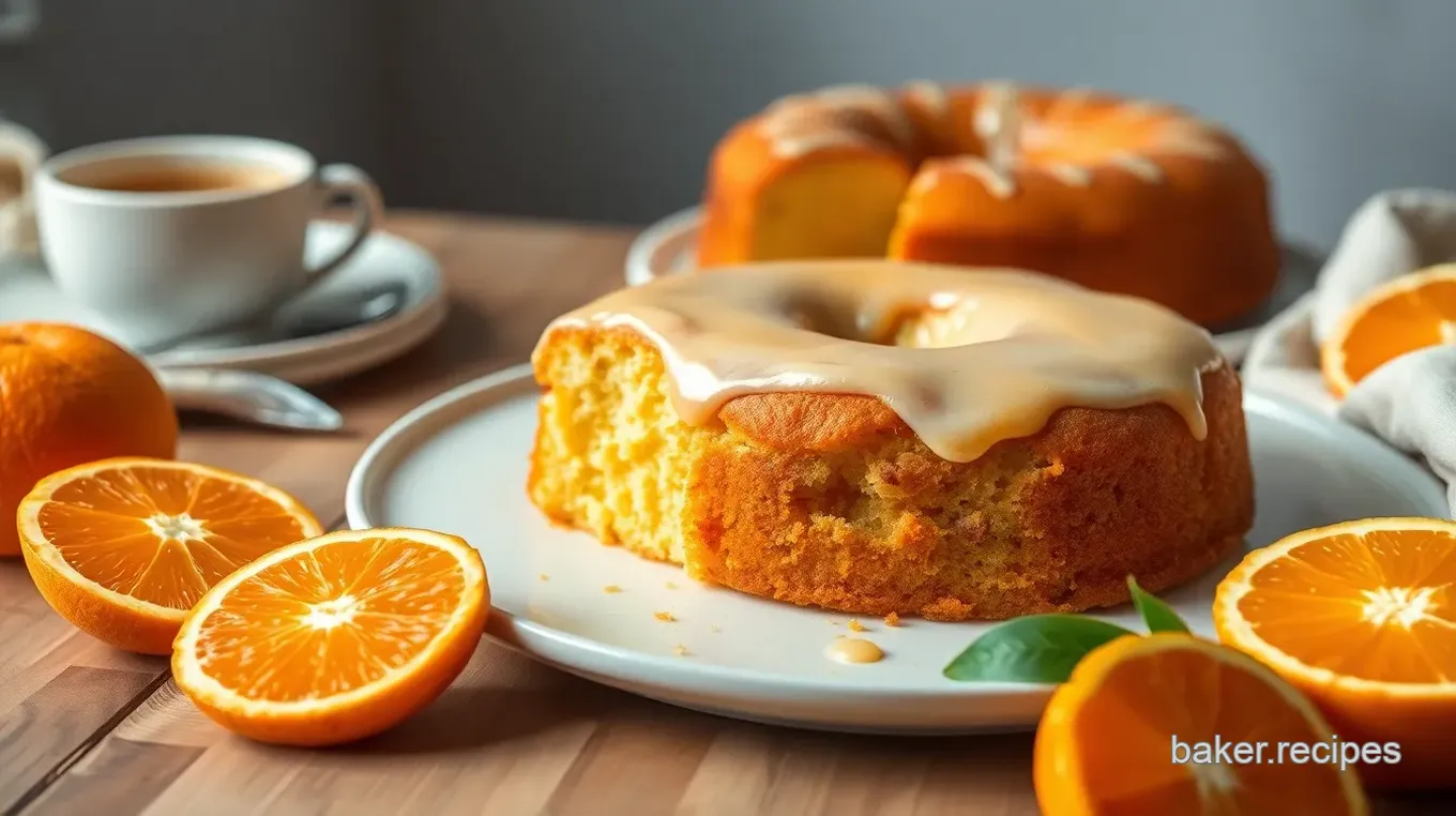 Bake Cream Cheese Pound Cake with Oranges