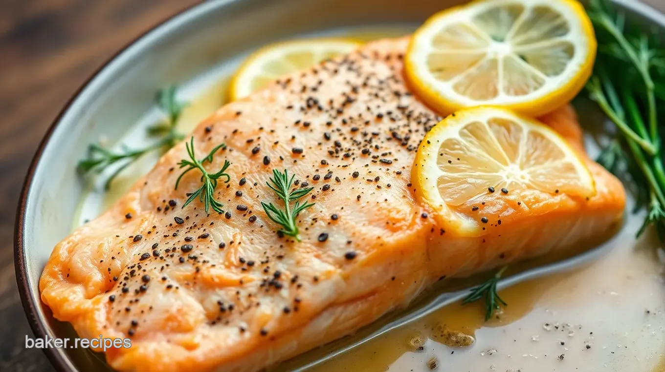 Baked Salmon with Fresh Lemon Delight