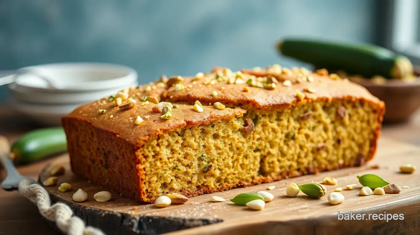 Bake Zucchini Pistachio Bread Delightfully