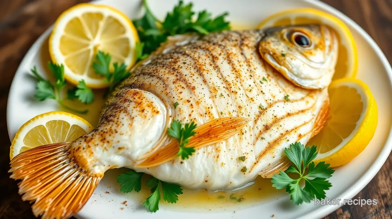 Baked Crappie with Lemon & Herbs