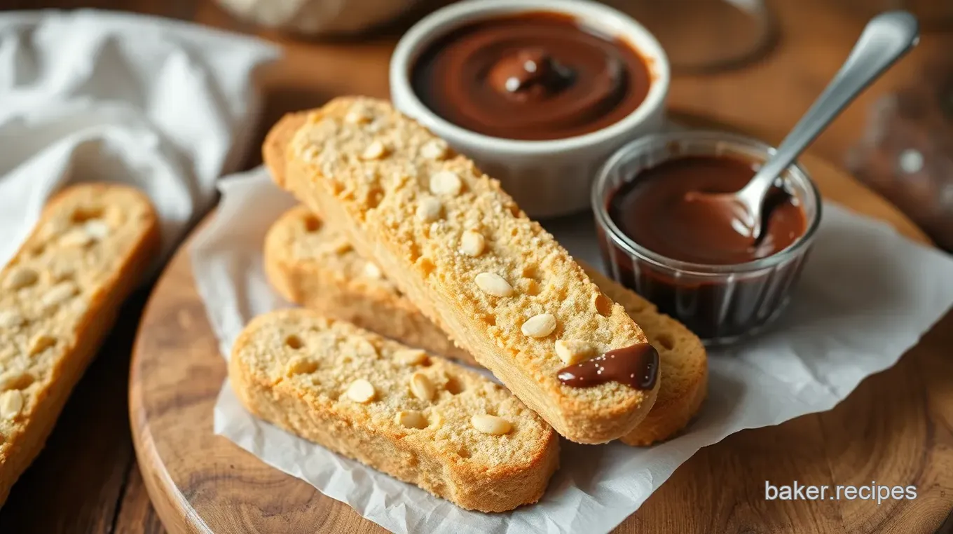 Chocolate-Dipped Almond Biscotti