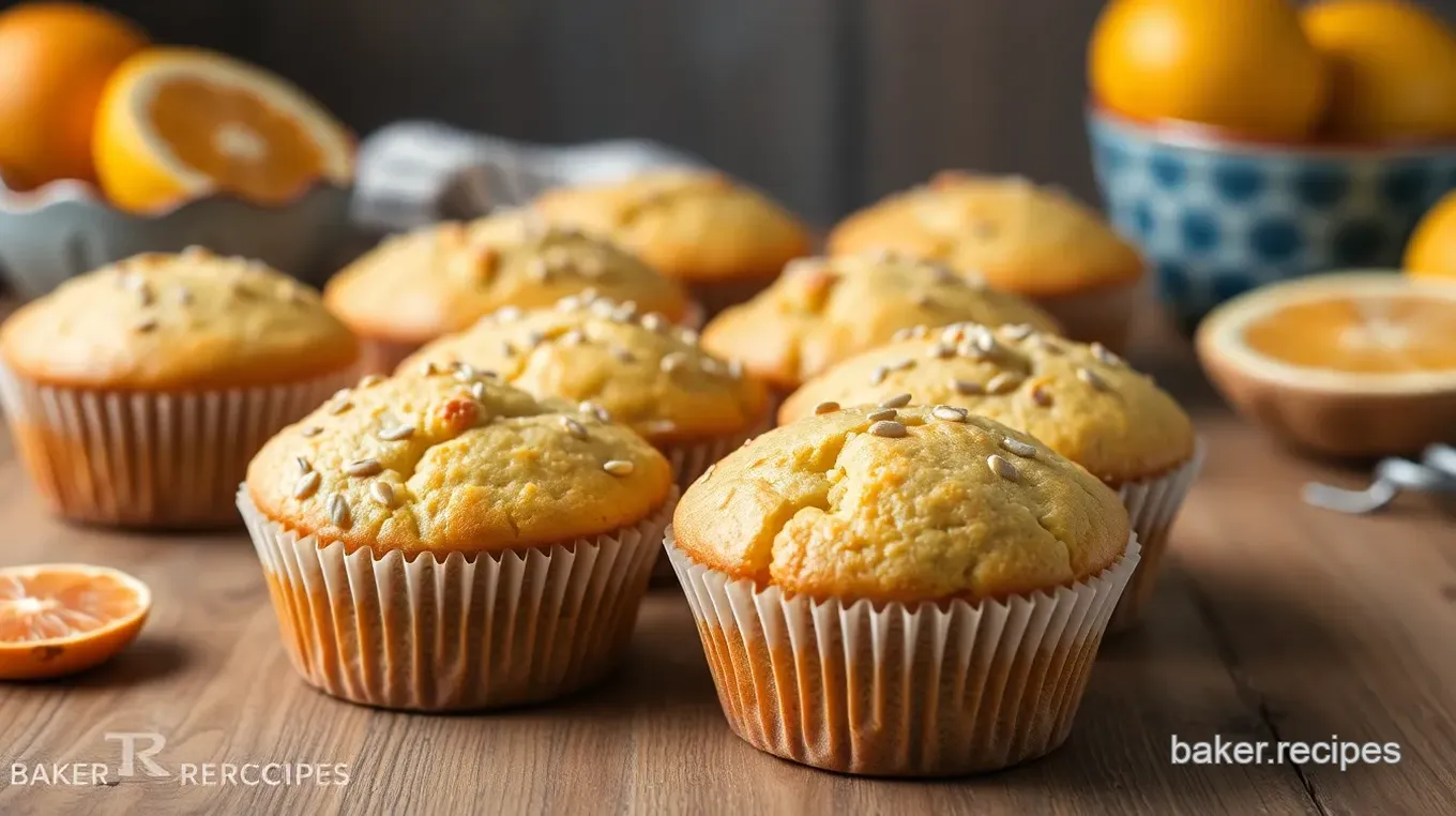 Citrus Poppy Seed Muffins with Zest