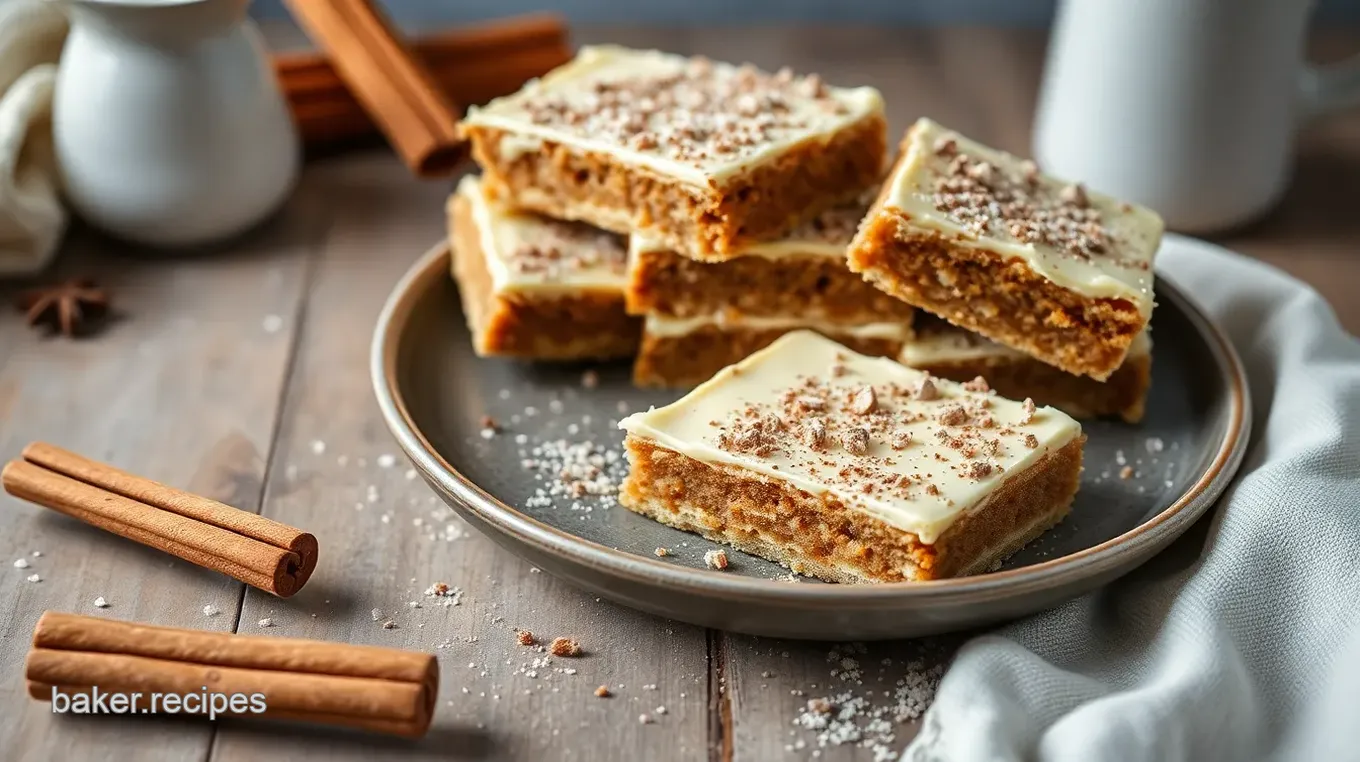 White Chocolate Snickerdoodle Blondies