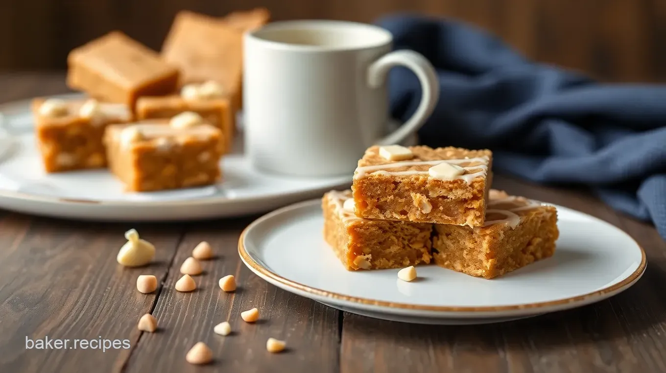 Biscoff White Chocolate Blondies