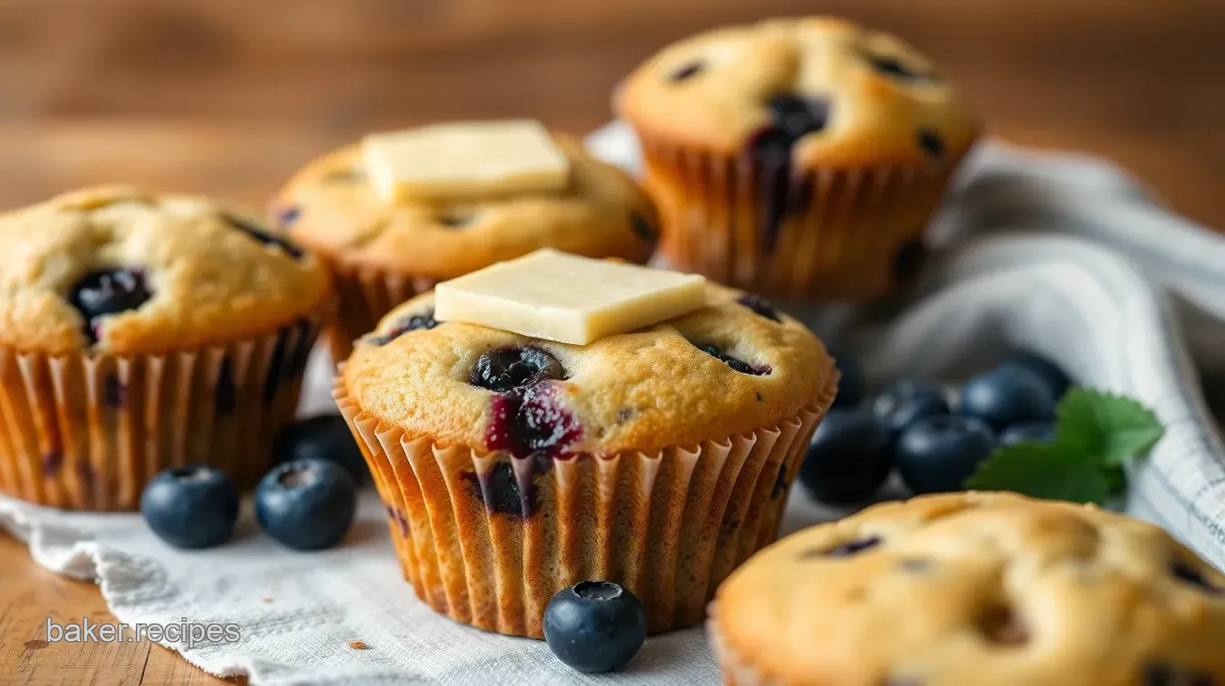 Browned Butter Blueberry Muffins