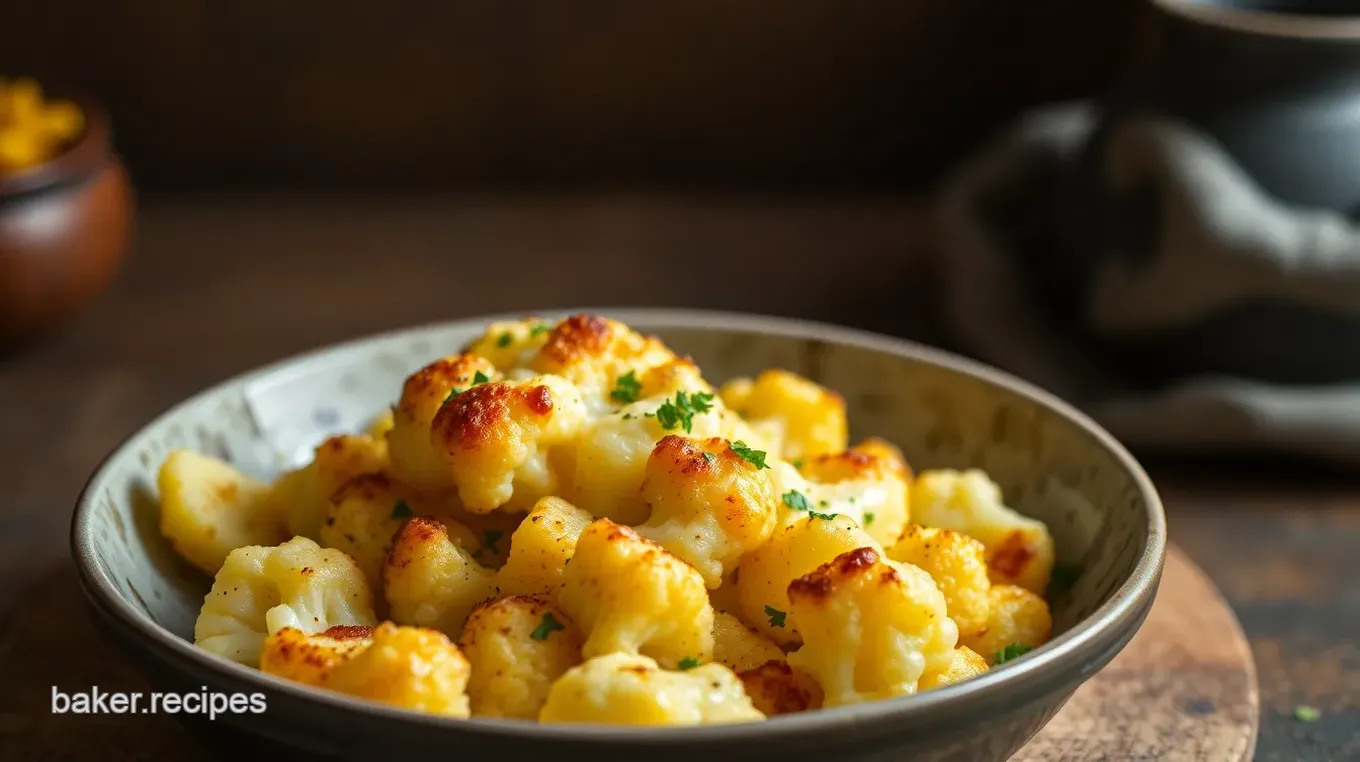 Cheesy Cauliflower Delight with Beer Sauce