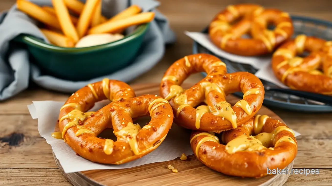 Cheesy Crab-Loaded Pretzels Delight