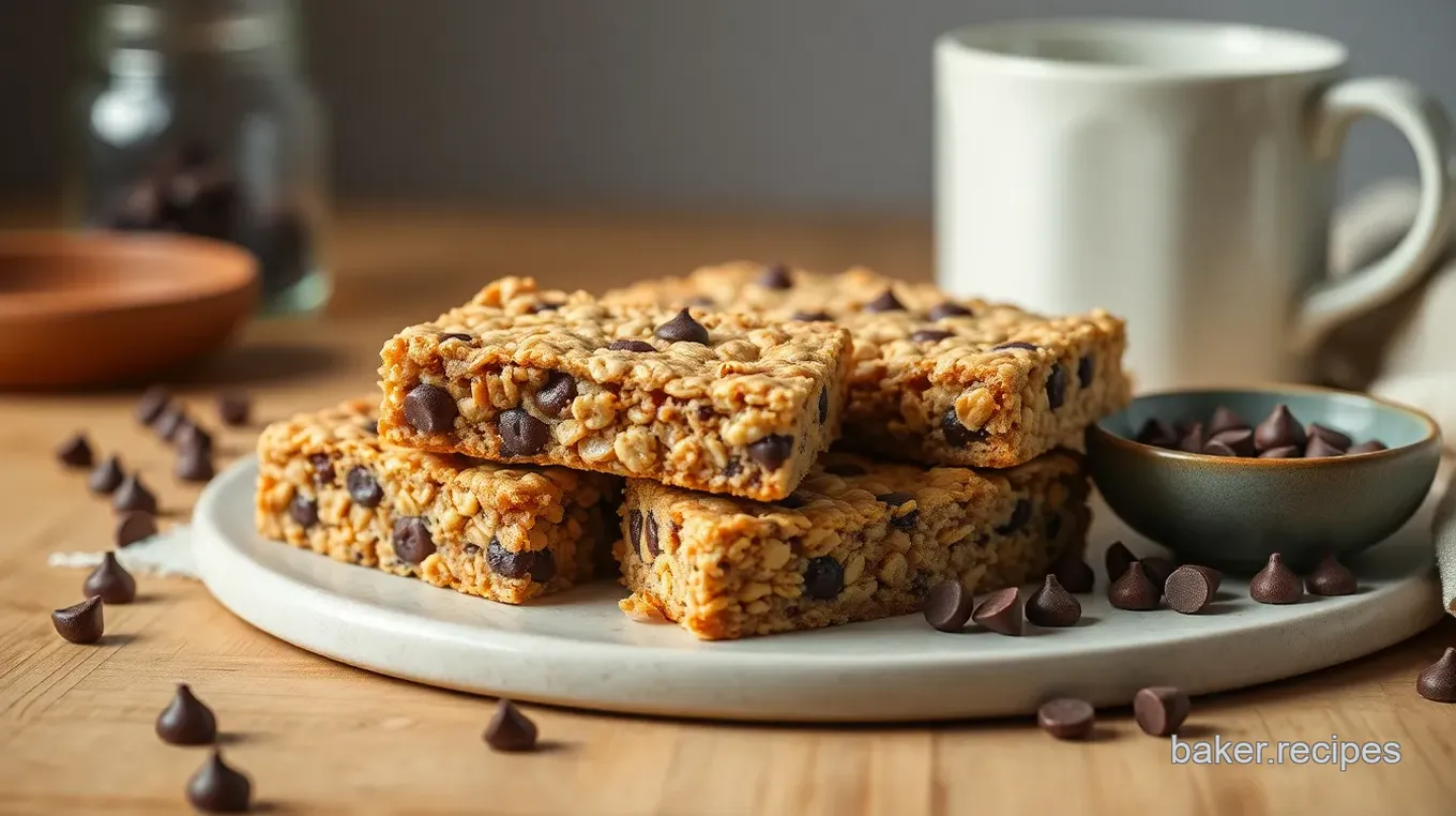 Chewy Chocolate Chip Granola Bars