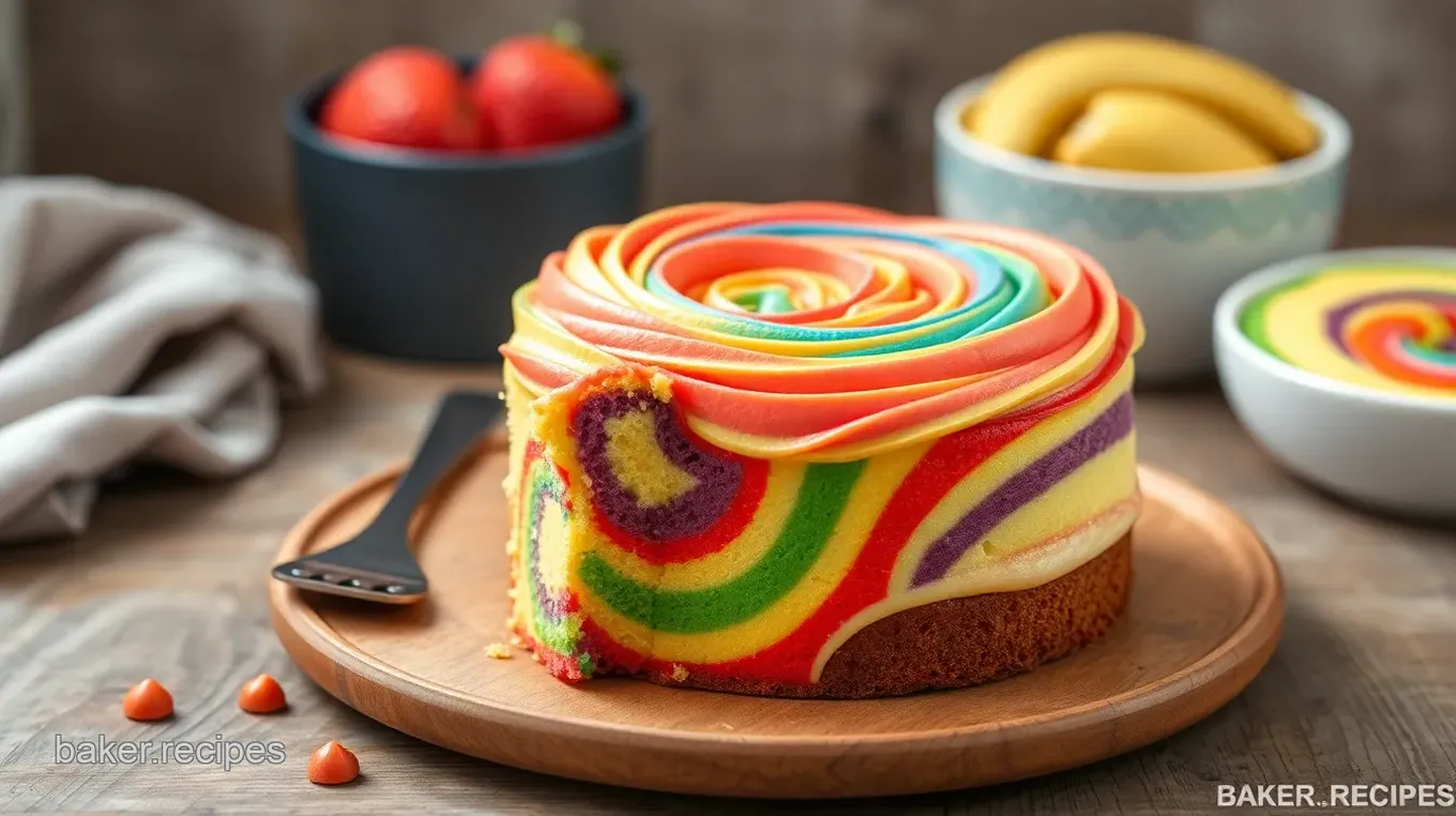 Colorful Tie-Dye Cake Delight