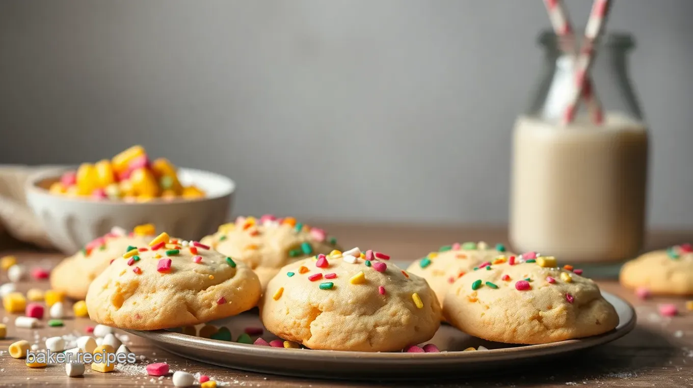 Bake Confetti Cake Batter Cookies Delight