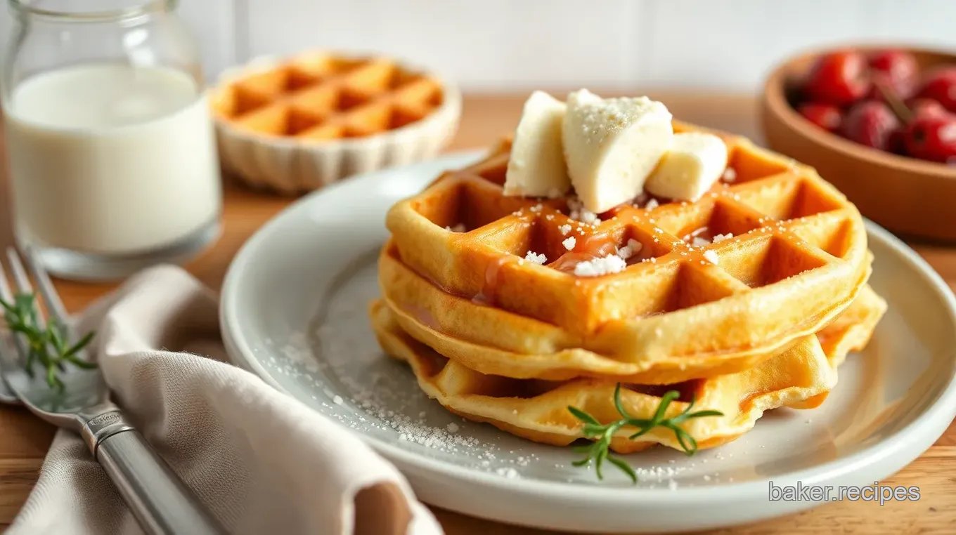 Homemade Buttermilk Waffles