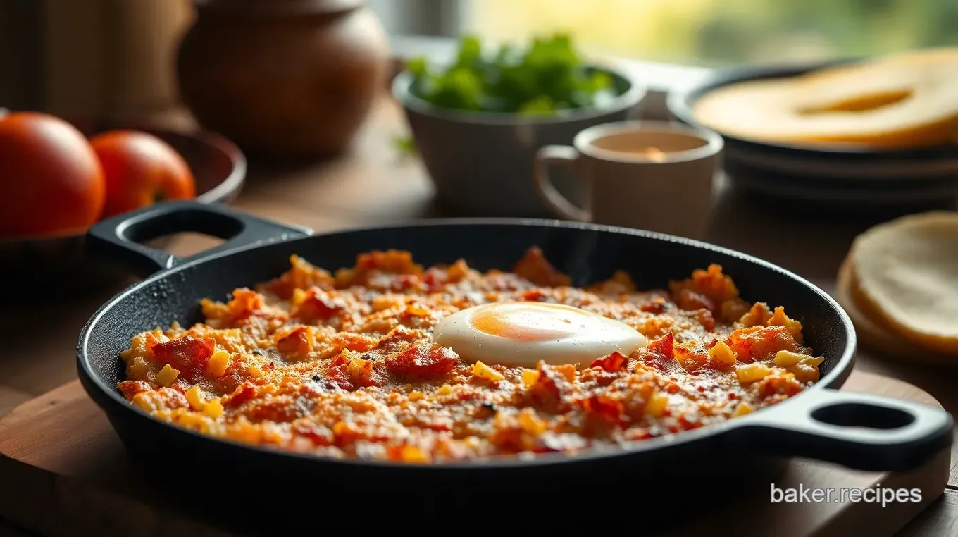 Skillet Hash Browns with Eggs & Cheese