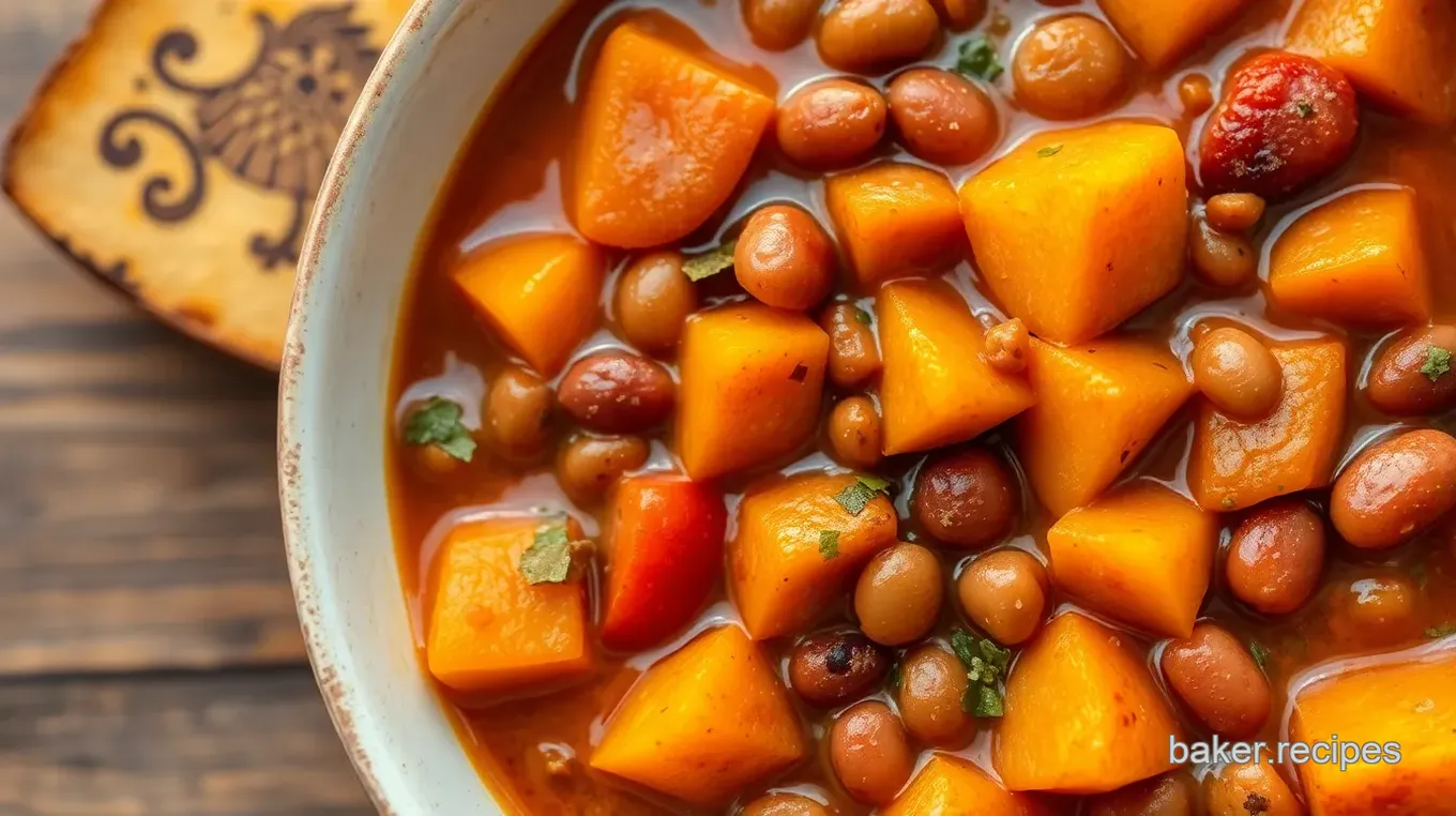 Spiced Squash and Kidney Bean Stew