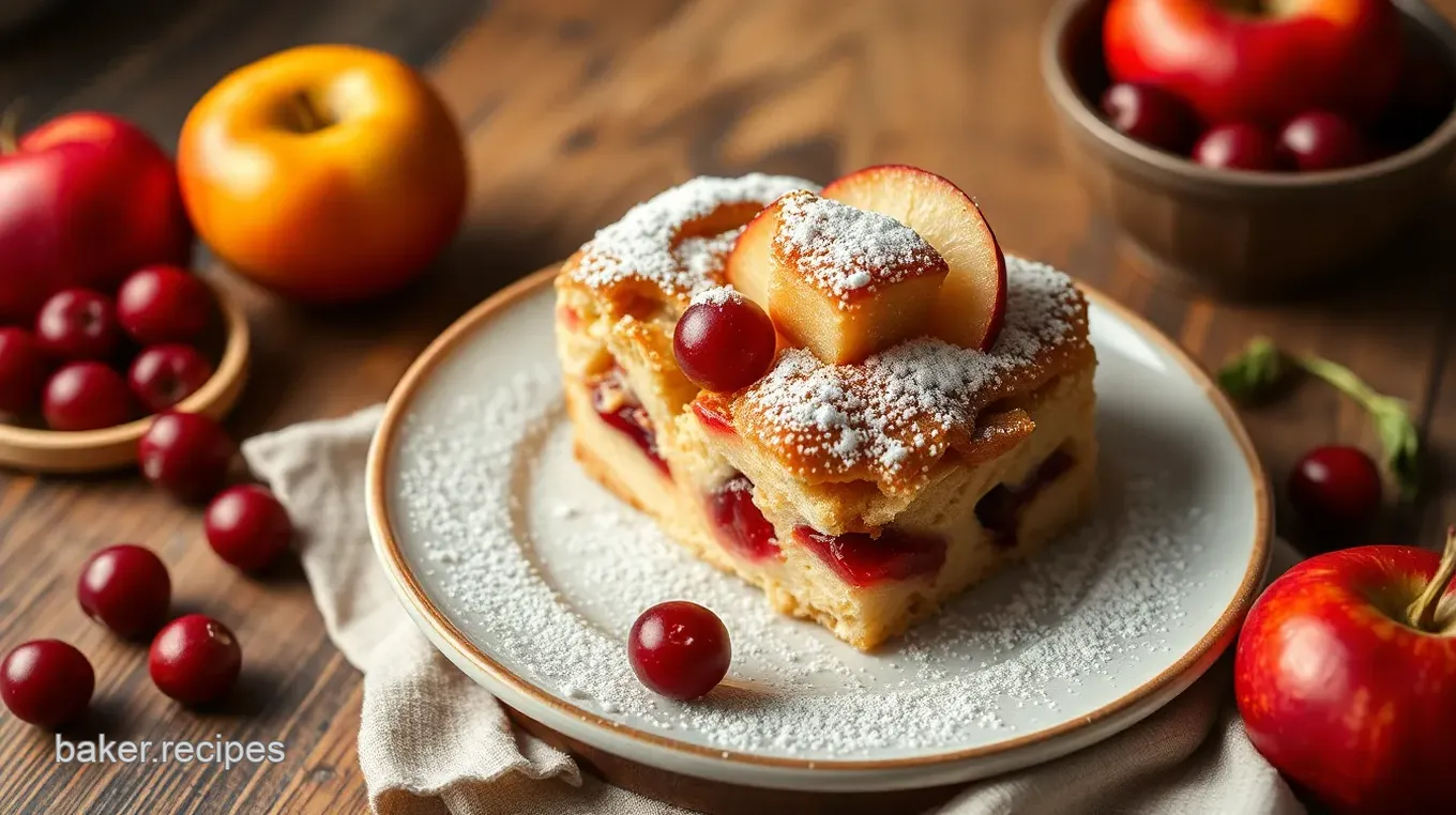 Cranberry-Apple Delight: A Festive Baked Dessert