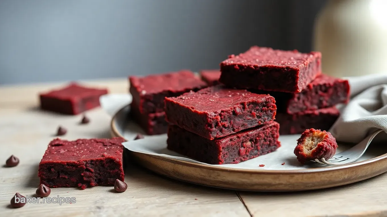 Crimson Velvet Delight Brownies