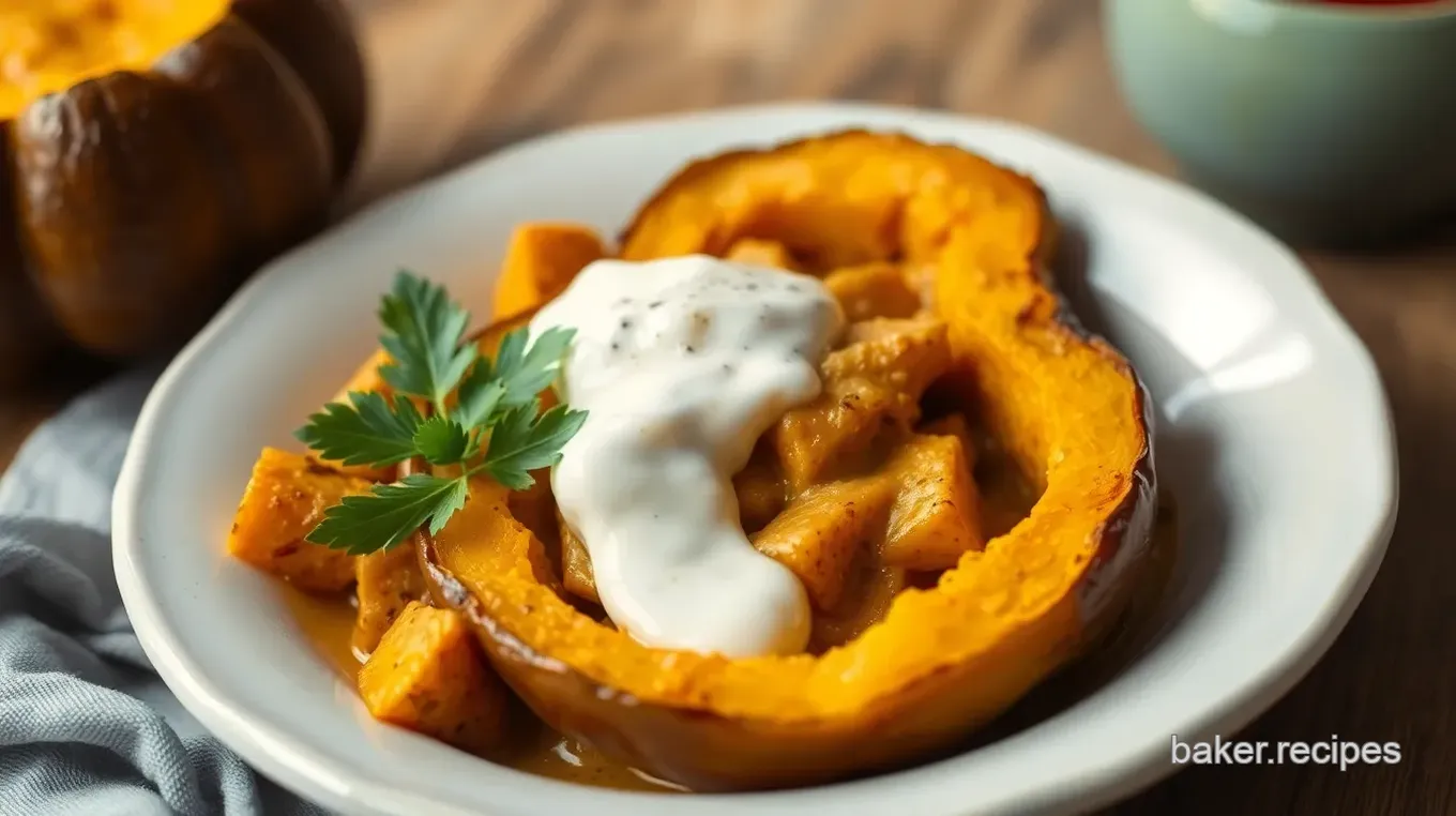 Curry-Infused Acorn Squash Delight