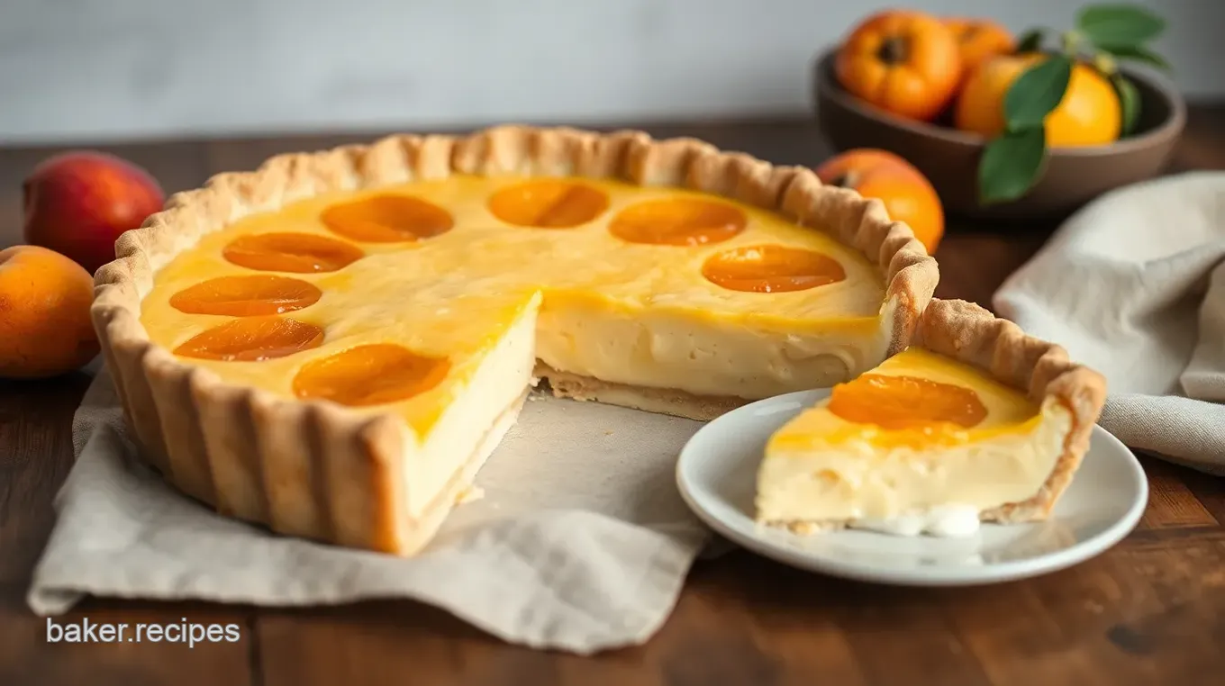 Decadent Apricot Buttermilk Pie