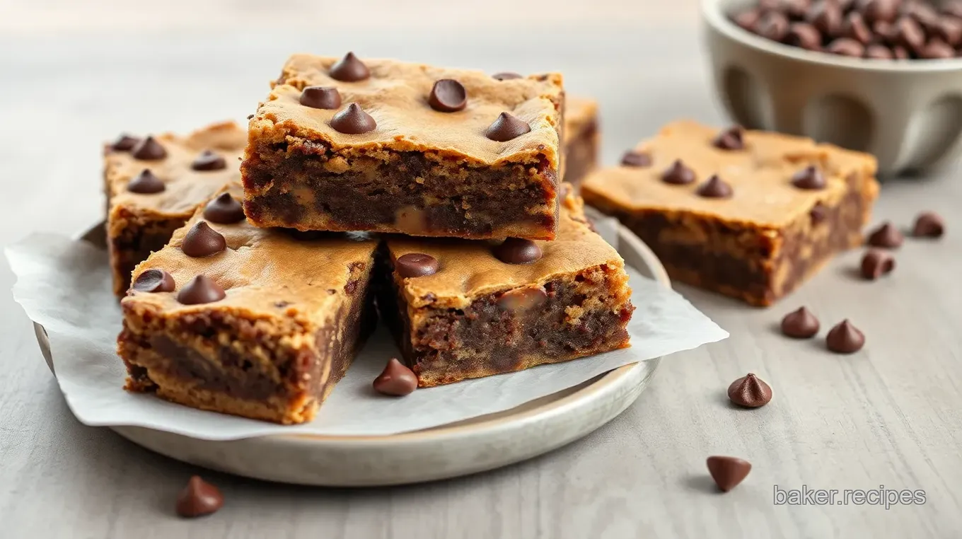 Decadent Light Chocolate Chip Bars