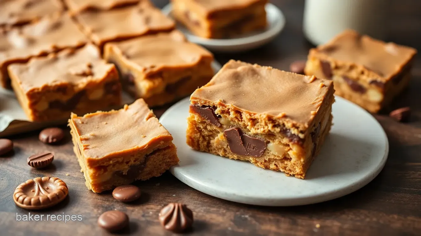 Decadent Peanut Butter Cup Pretzel Bars