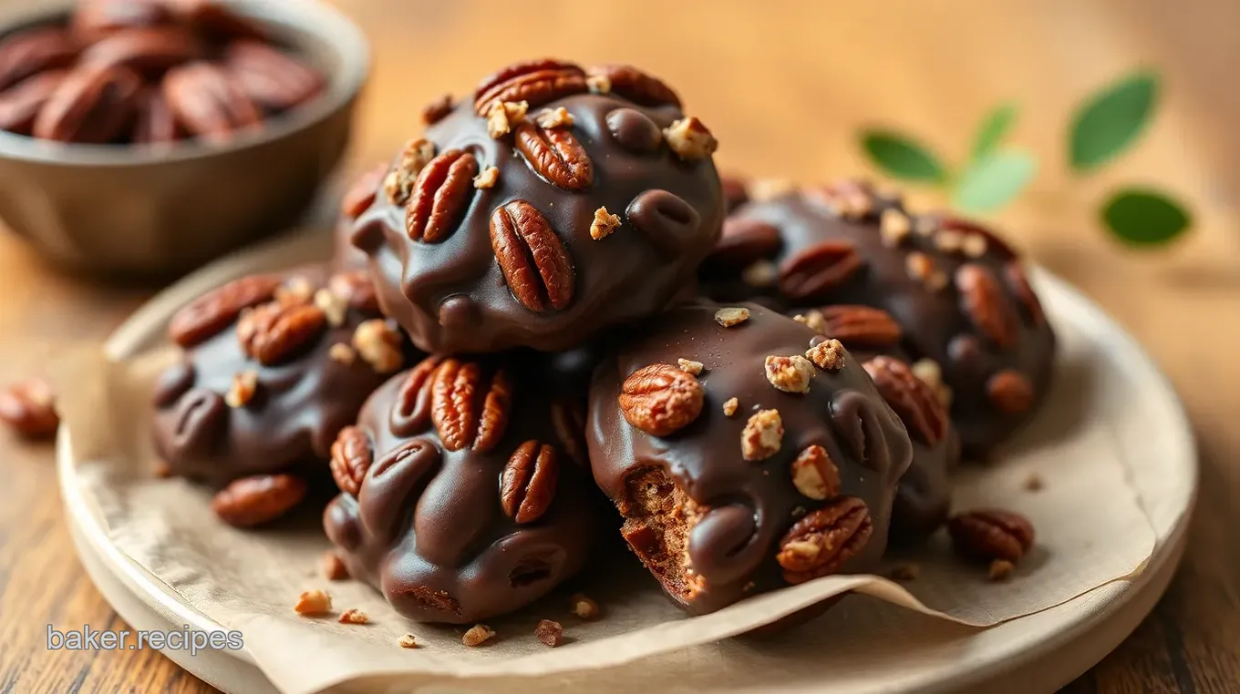 Decadent Pecan Chocolate Turtles