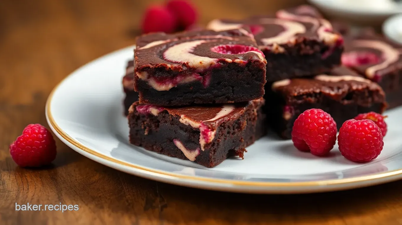 Decadent Raspberry Cheesecake Brownies