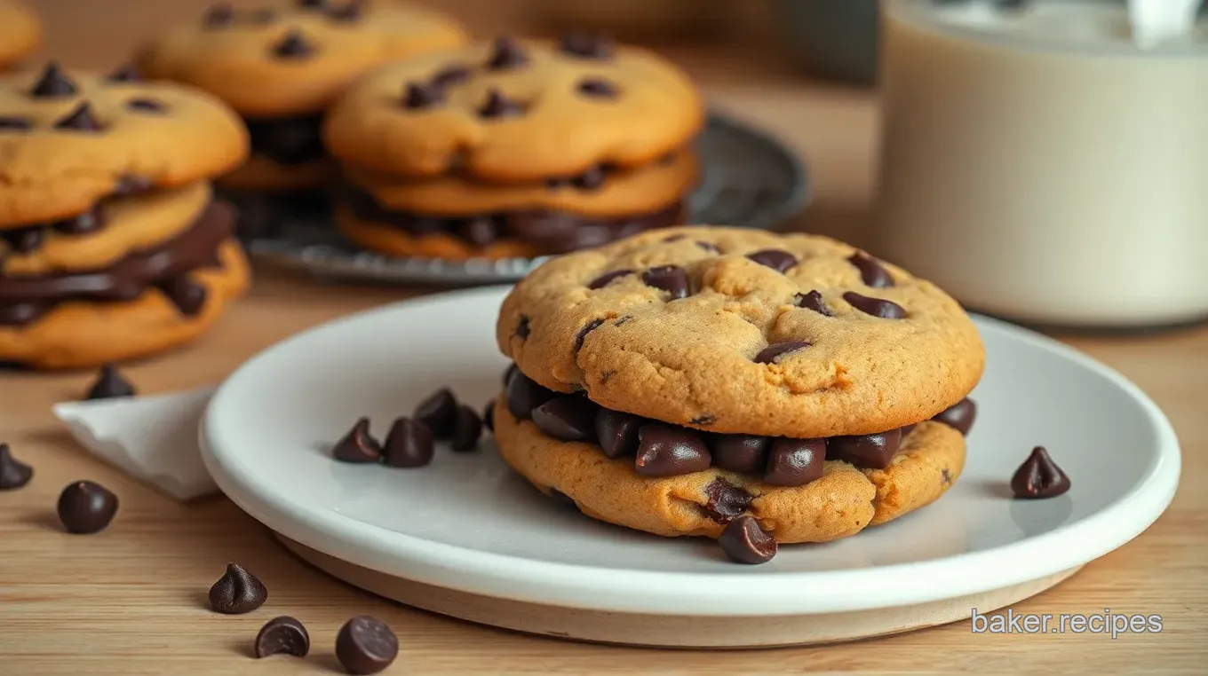 Delightful Chocolate Chip Cookie Sandwiches