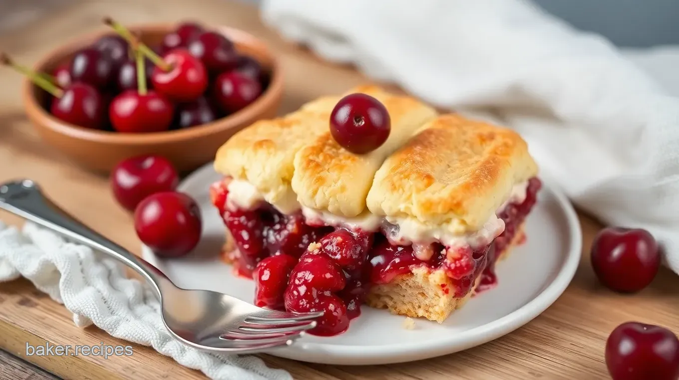 Easy Cherry Cobbler Delight