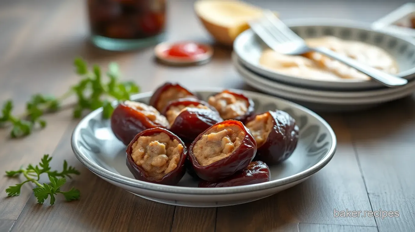 Easy Sausage-Stuffed Dates Appetizer