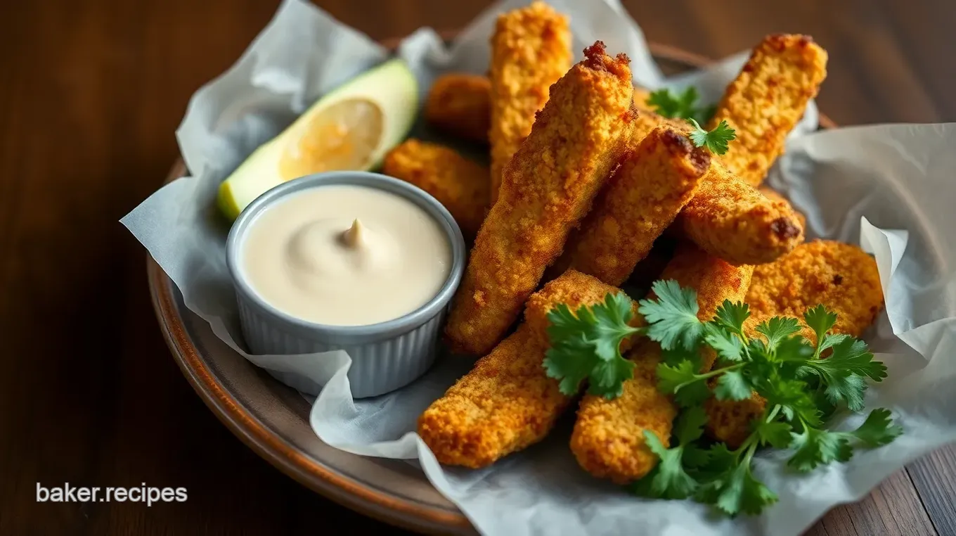 Fried Avocado Fries with Queso Dip