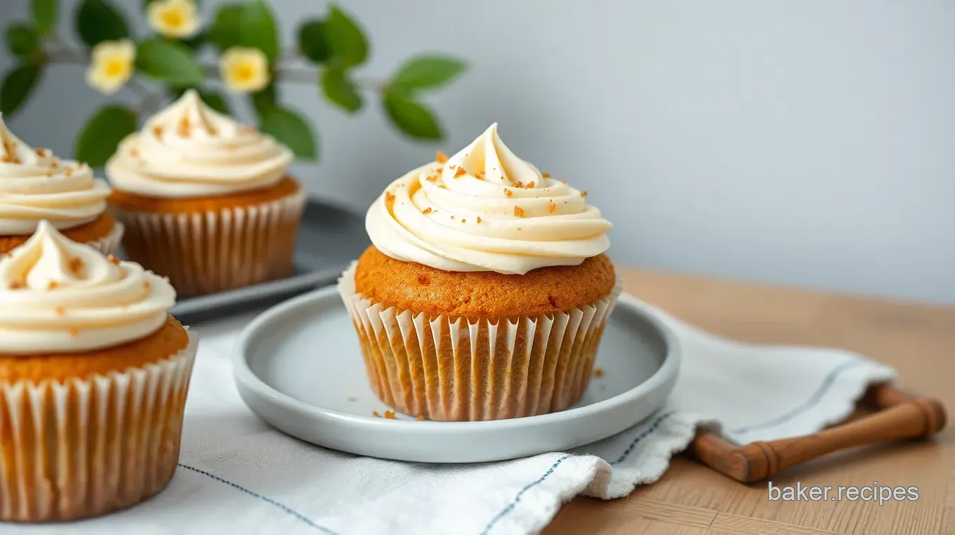 Ginger Spice Delight Cupcakes