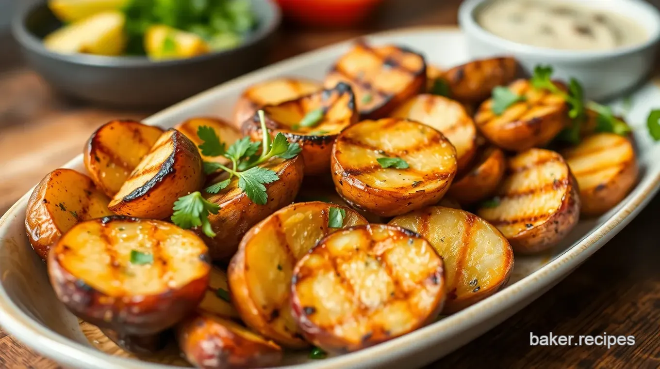 Grilled Baked Potatoes