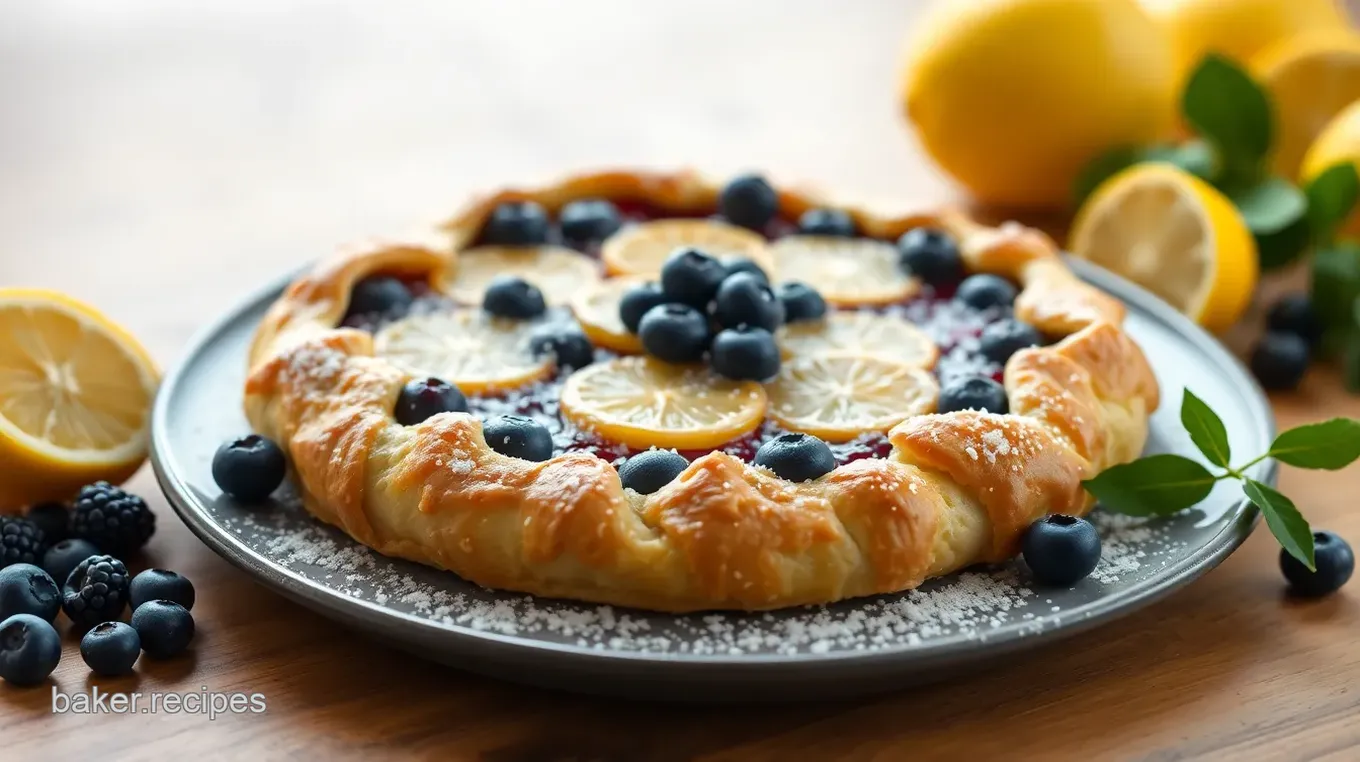 Lemon Blueberry Galette Delight