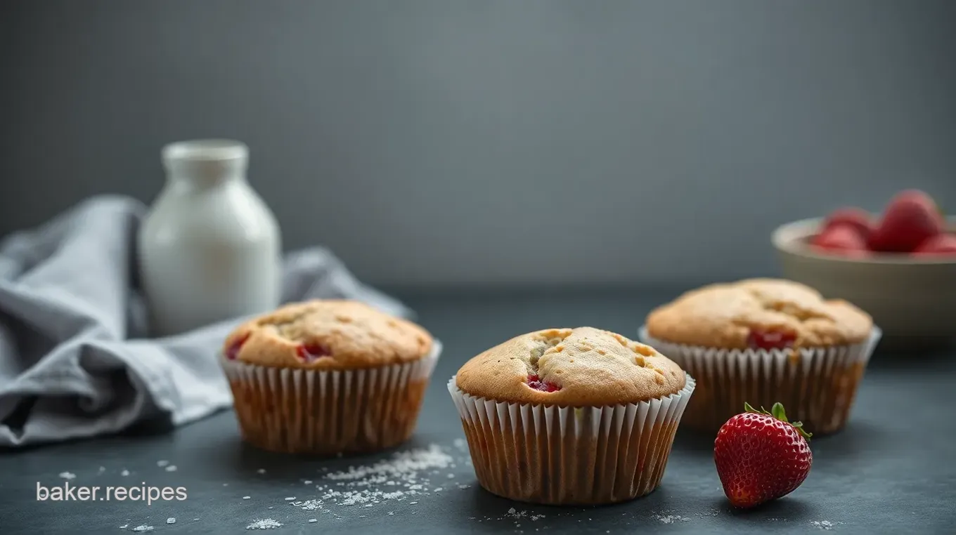 Lightened Strawberry Chocolate Chip Muffins