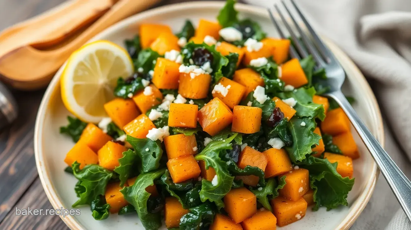 Maple-Roasted Squash Kale Salad