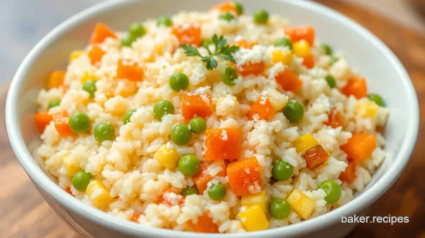 Quick Microwave Vegetable Risotto