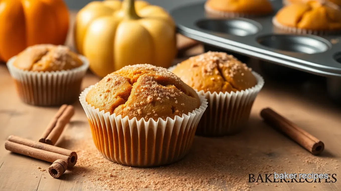 Mini Cinnamon Sugar Pumpkin Muffins