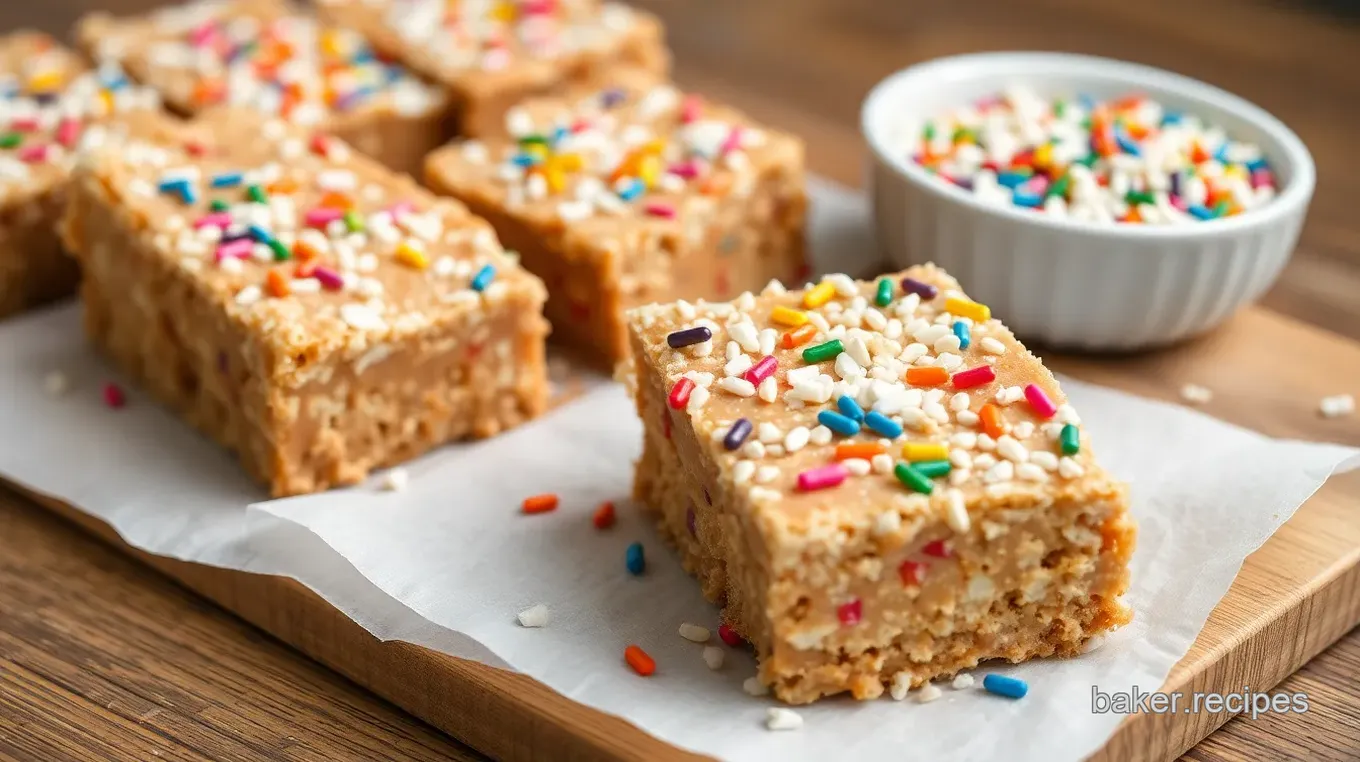 No-Bake Birthday Cake Bars