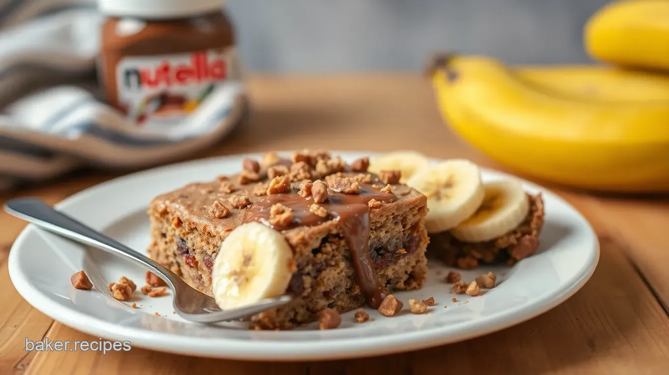 Nutella-Peanut Butter Banana Bread Delight