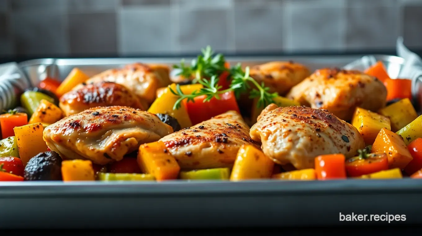 One-Pan Wonder: Easy & Delicious Sheet Pan Chicken and Vegetables One-Pan Wonder: Herbed Sheet Pan Chicken with Roasted Veggies
