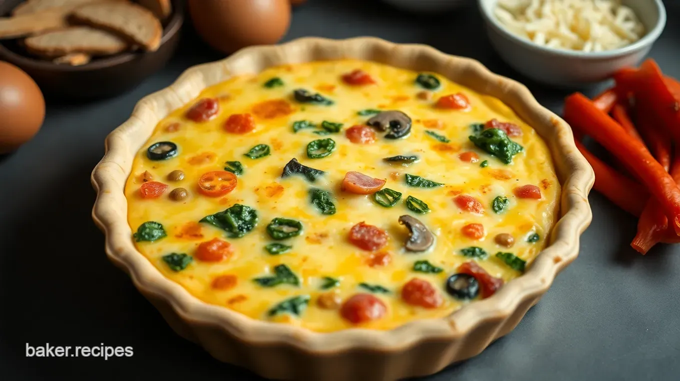 Easy Crustless Quiche Recipe: My Delicious Ham & Cheese Version Perfectly Savory Crustless Quiche