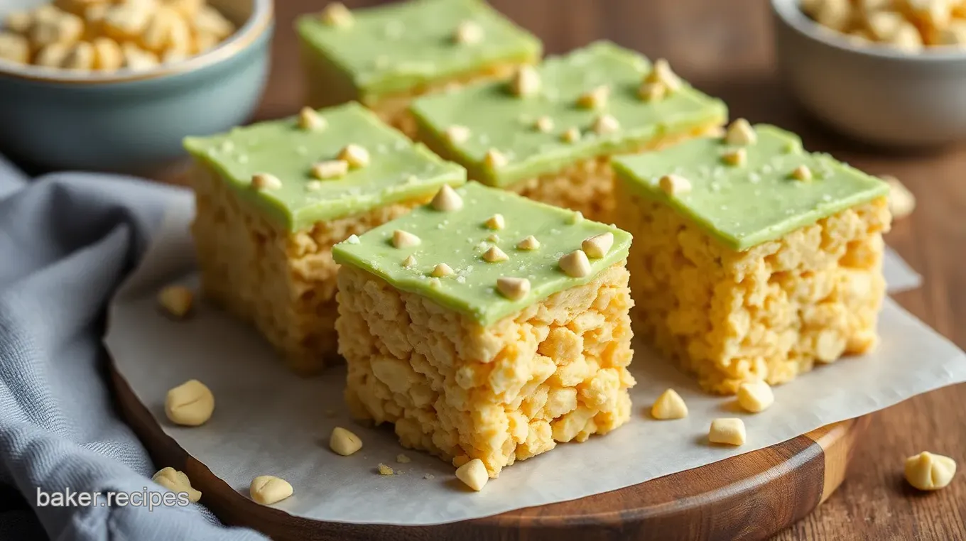 Pistachio Delight Krispie Treats