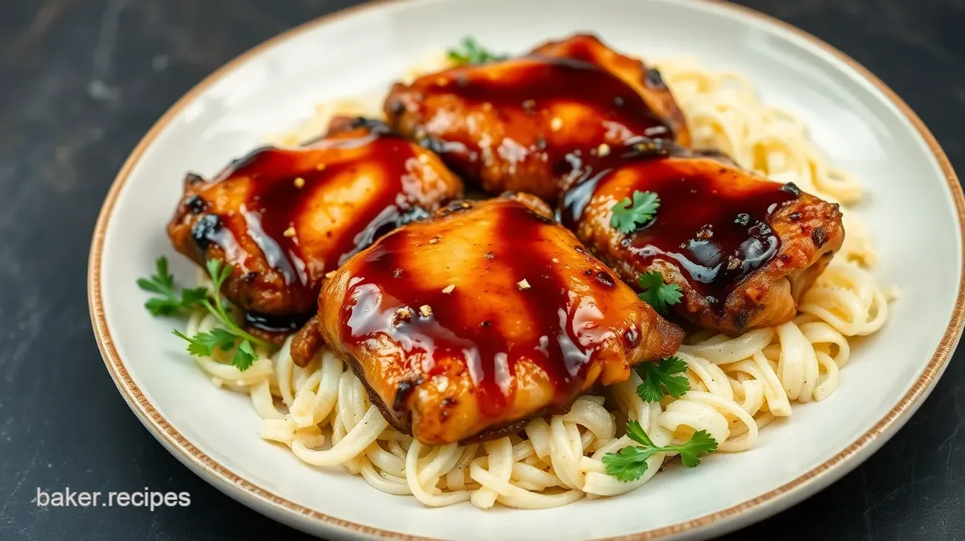 Balsamic Glazed Chicken Thighs