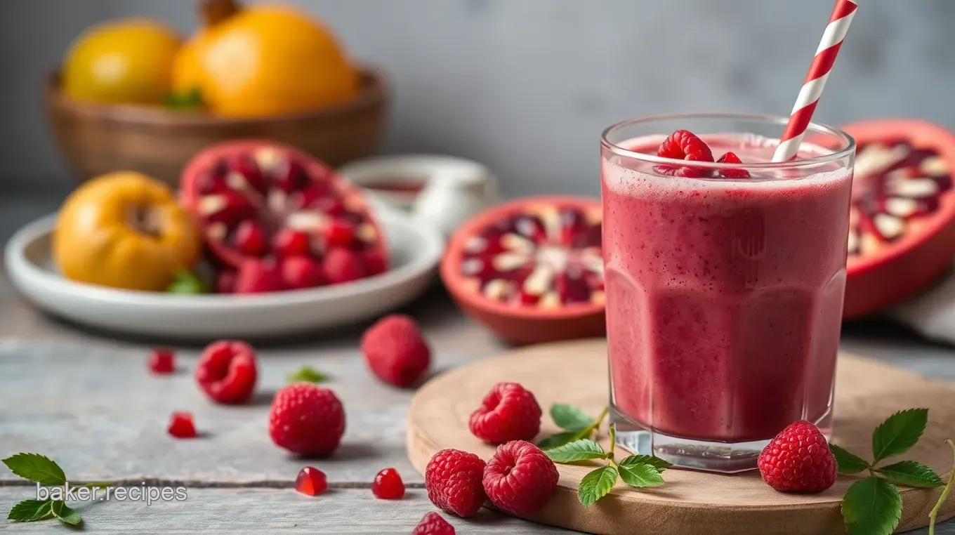 Blend Raspberry Pomegranate Smoothie Delight