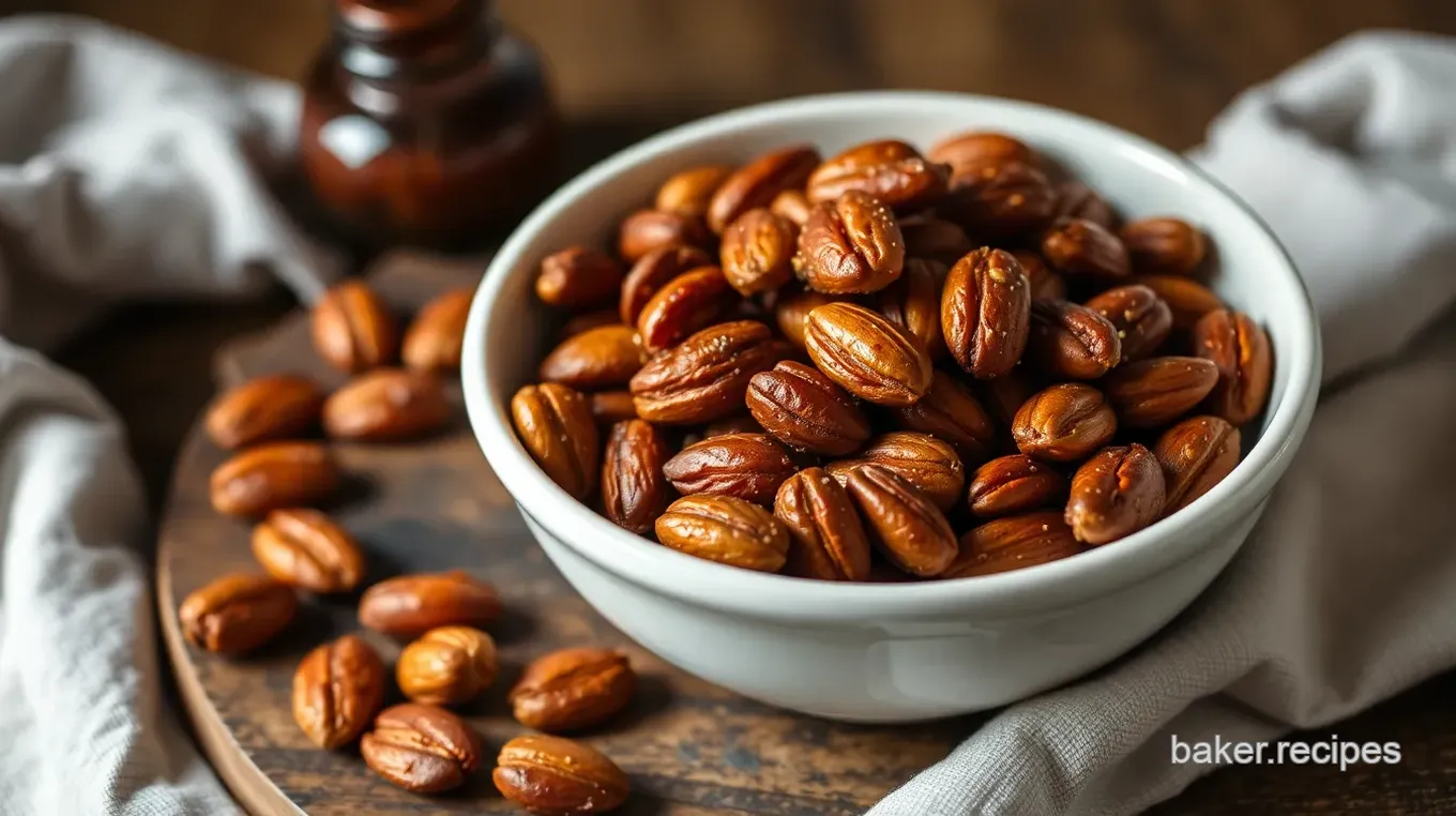 Roasted Almonds with Maple Tamari Flavor