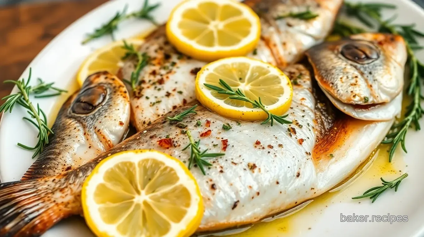 Lemon Herb Roasted Bronzini