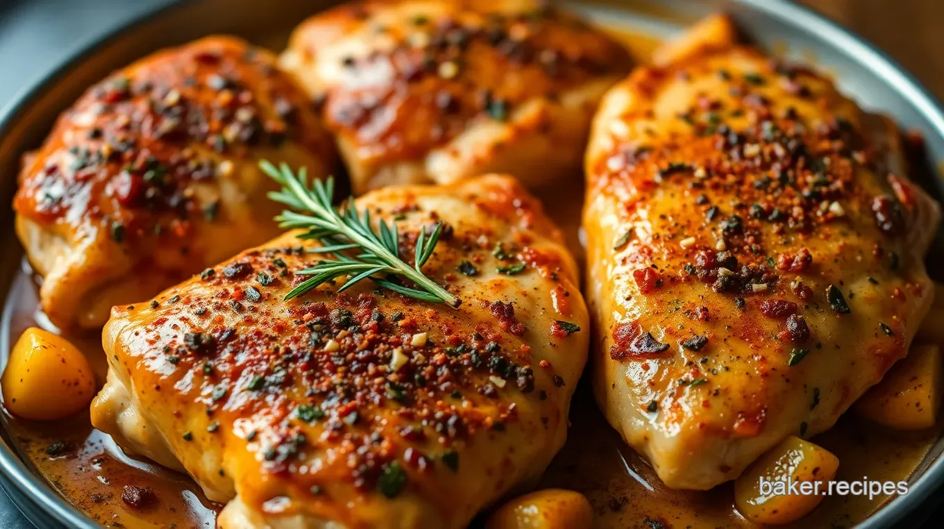 Easy & Juicy Baked Bone-In Chicken Breasts: My Herb-Glazed Perfection Savory Baked Bone-In Chicken Breasts with Herb Butter