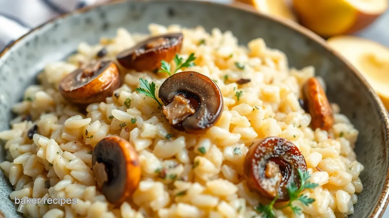 Savory Seafood Mushroom Risotto